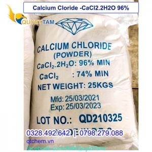 CaCl2.2H2O 96% Min - Calcium Chloride, Trung Quốc, 25kg/bao